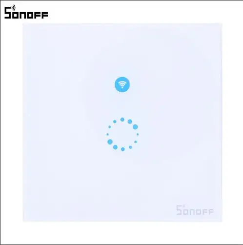 SONOFF Touch EU US Wifi умный настенный выключатель света 1 банда беспроводной eWeLink приложение дистанционное управление стеклянная панель работа с Alexa GoogleHome - Цвет: Touch EU