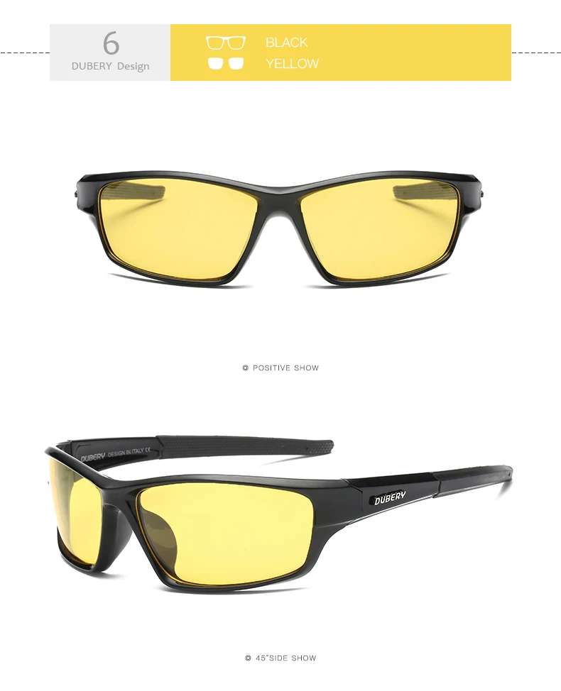 Мужские солнцезащитные очки DUBERY, поляризационные, для вождения, спортивные, солнцезащитные очки для мужчин и женщин, квадратный цвет, зеркальные, Роскошные, фирменный дизайн