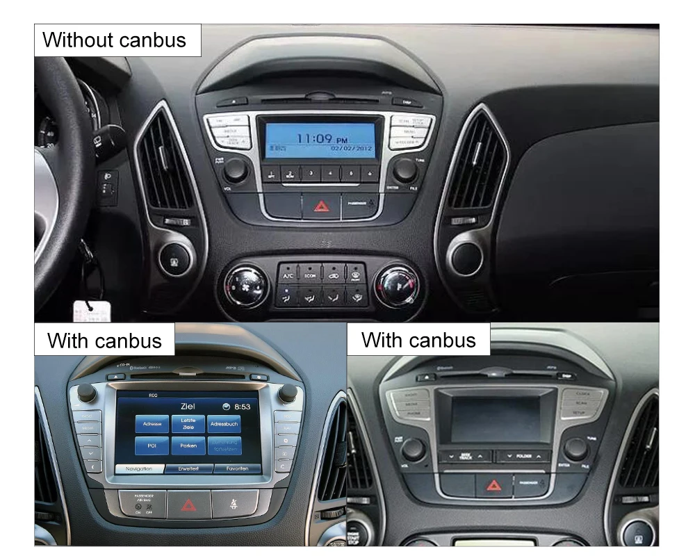 Perfect New! 2din Android 8.1 Car radio GPS Navigation For Hyundai ix35 Tucson 2009-2015 Audio Radio Stereo Head Unit WIFI BT RDS Canbus 7