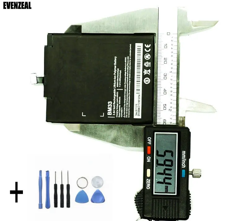 

EVENZEAL Tools + 1x New Arrivial Mobile Cell Phone Replacement Battery For Xiaomi M4i Mi 4i Mi4i BM 33 / BM33 3030mAh / 11.6Wh