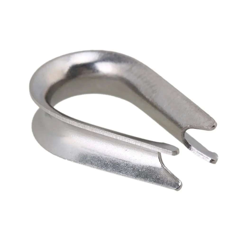 stainless steel silver tone wire eye