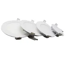 Ультра тонкий дизайн 3 Вт 4 Вт 6 Вт 9 Вт 12 Вт 15 Вт светодиодный потолочный светильник/круглый панельный светильник