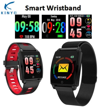 

Color screen smart wristband blood pressure blood oxygen smart band waterproof bluetooth remote shutter man bracelet pk miband 3