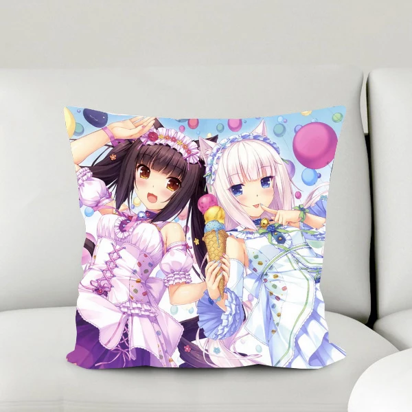 

Oct. New Home Textile Nekopara Anime Chocolat & Vanilla Loli Polyester Square Pillow Case One-sided Two-sided Hot Sale #41043
