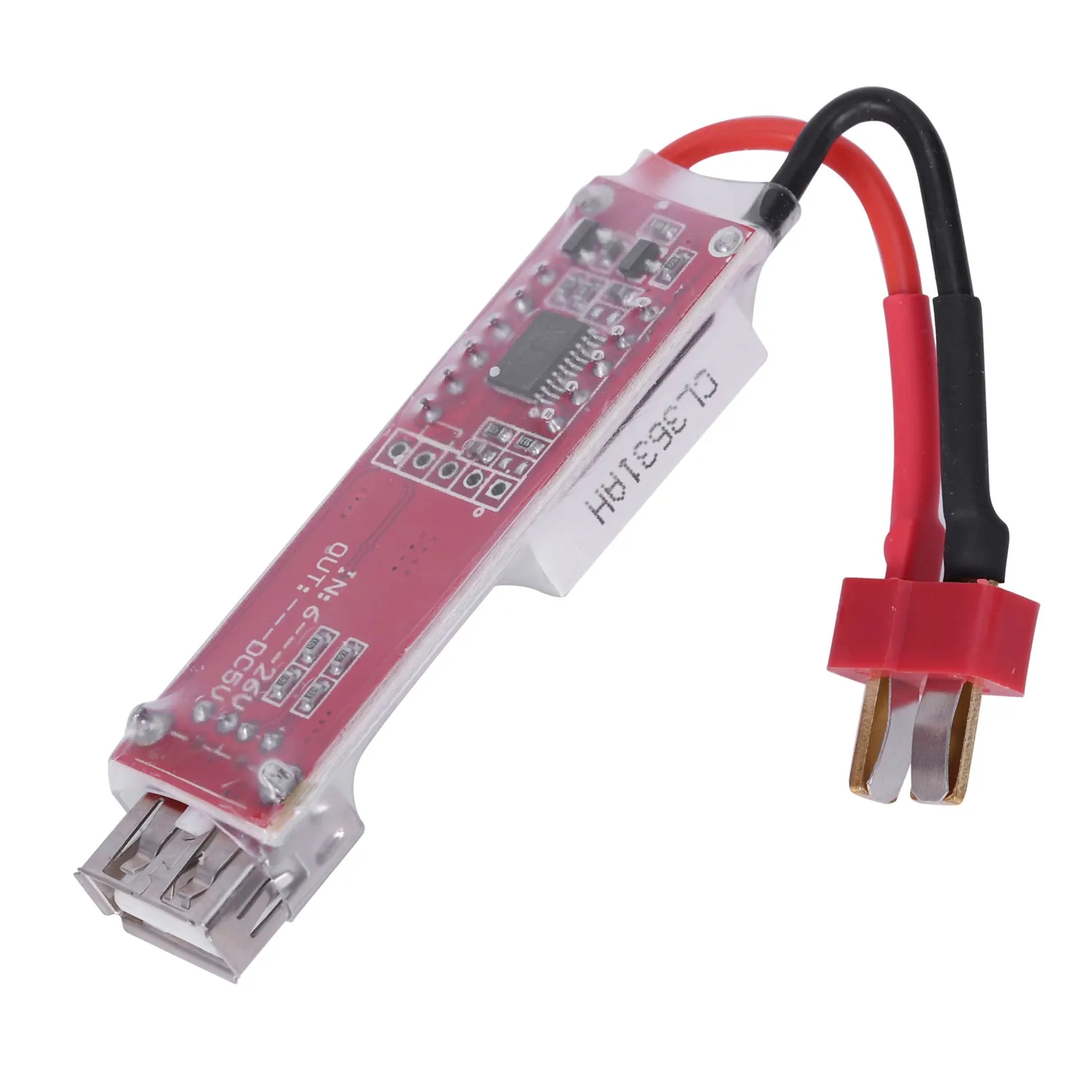 OPQ-RC игрушки и хобби батарея и зарядное устройство-2 S-6 S к usb-преобразователь мощности адаптер с цифровым дисплеем 5 V 2A-T Plug-1x2 S-6 S