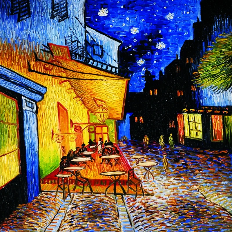 

Oil Painting Van Gogh's Cafe At Night Decorating Diamond Painting Cross Stitch DIY Mosaic Embroidery
