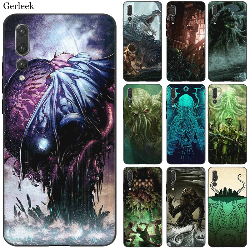 

Desxz Silicone Cell Phone Case Cthulhu Mythos For Huawei Honor 7A 7C 7X 8 8X 8C 9 Note 10 Lite Cover