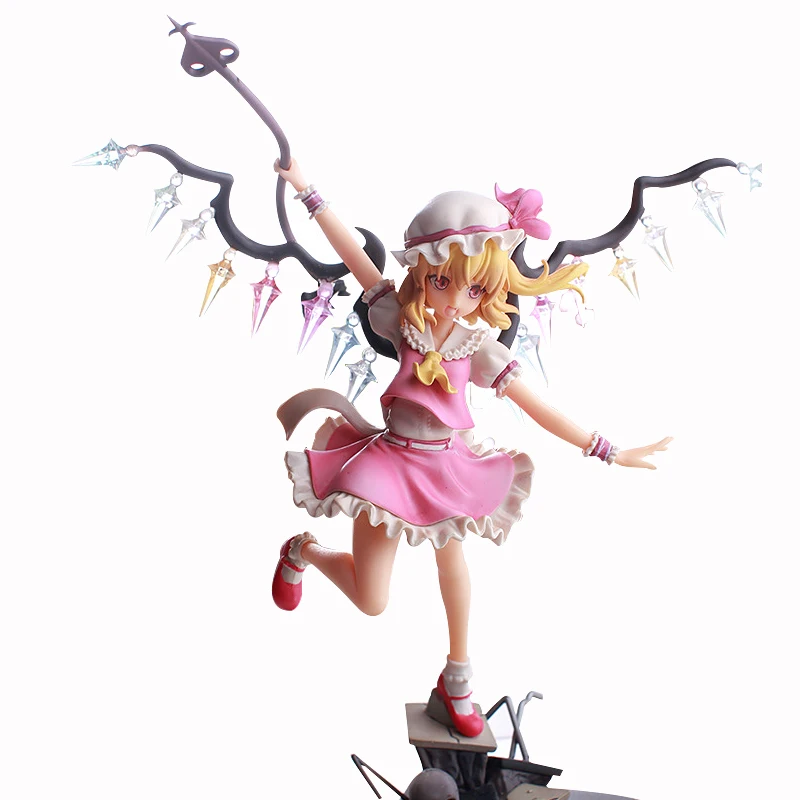 

ZXZ 24cm TouHou Project Anime Flandre Scarlet PVC Action Figure Toys Collection Model Gifts
