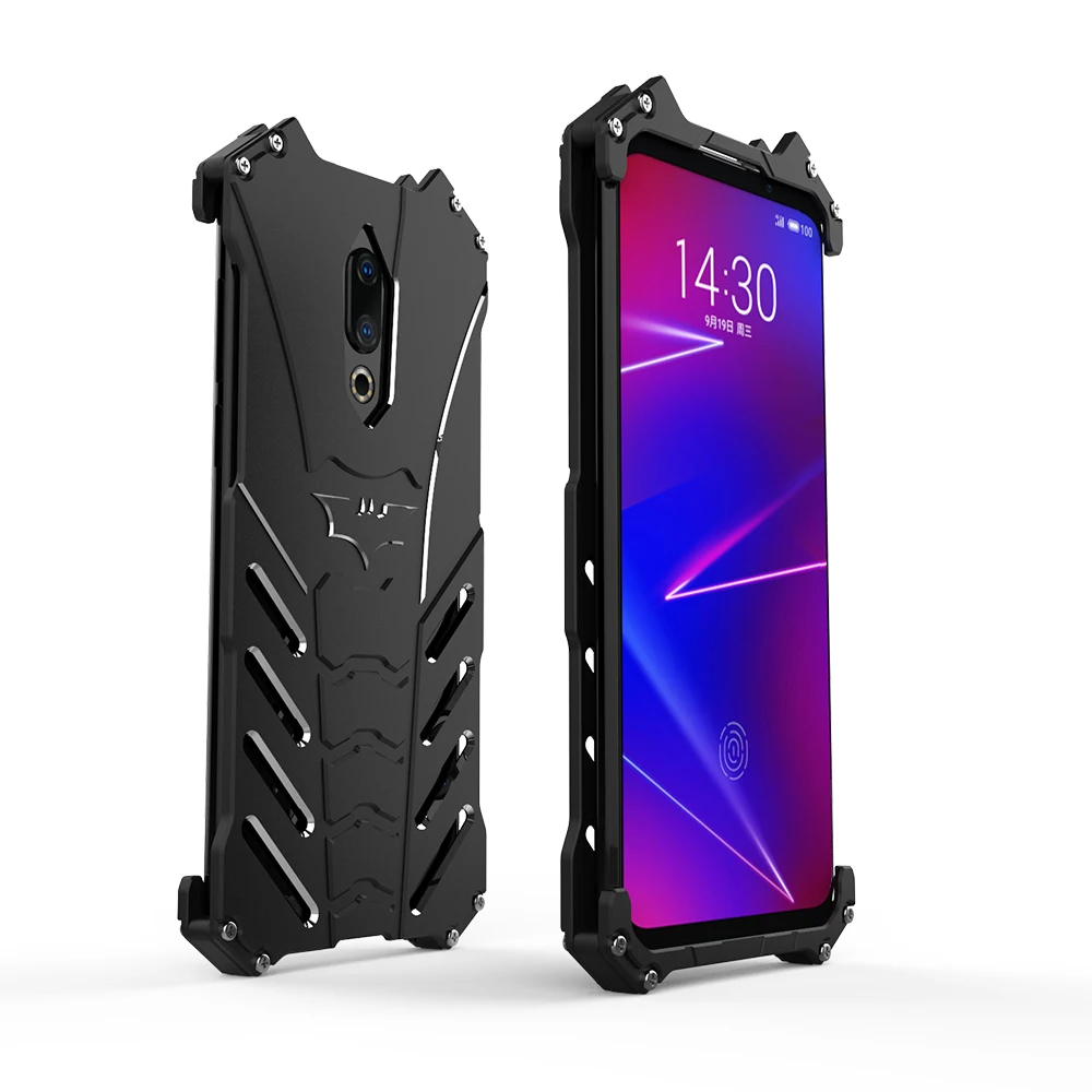 Чехол R-just для MeiZu 16s 16 Plus металлический алюминиевый защитный чехол со скелетом с