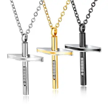 

European and American Fashion Jewelry Titanium Steel Men's Pendant Cross Necklace Super Men's Pendant