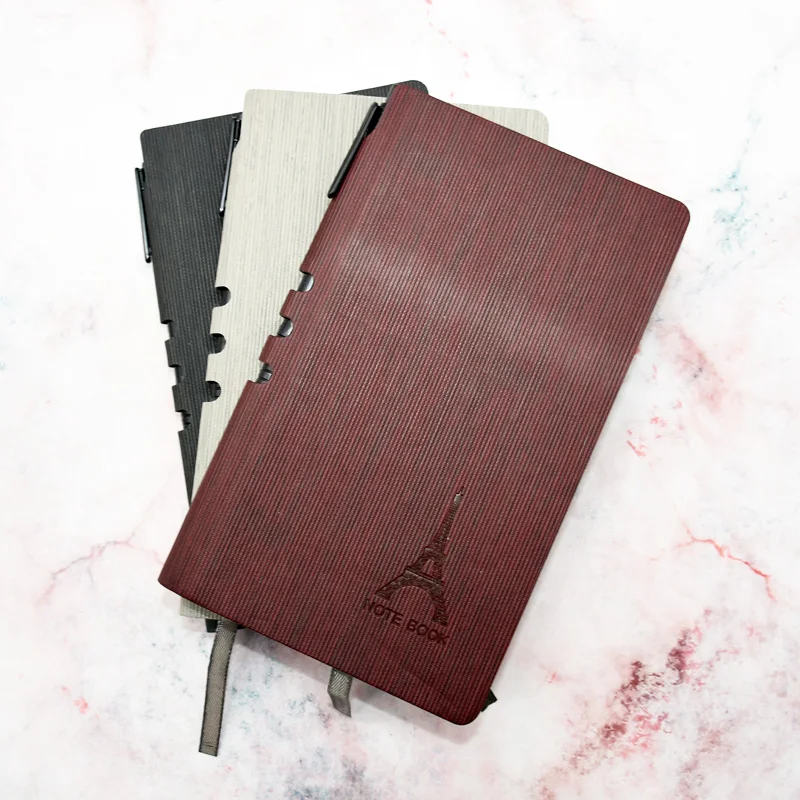 

1Pcs Creative Hardcover Notepad Tower Business Travel Notepad Stationery Carrying Notebook