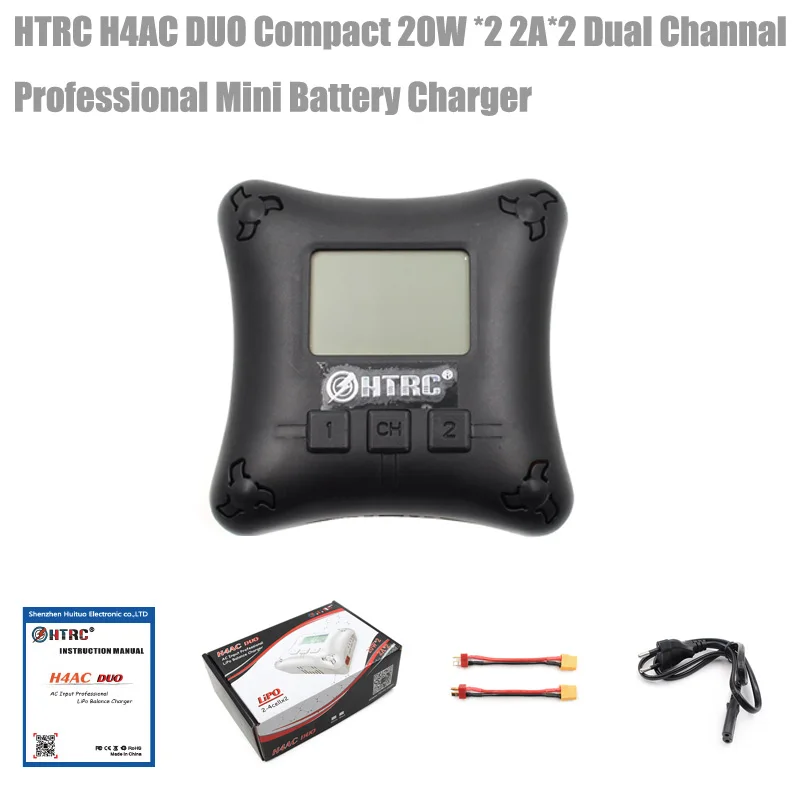 H4AC DUO 20W * 2 2A Dual Channal профессиональное мини зарядное устройство для 4s Lipo Зарядка
