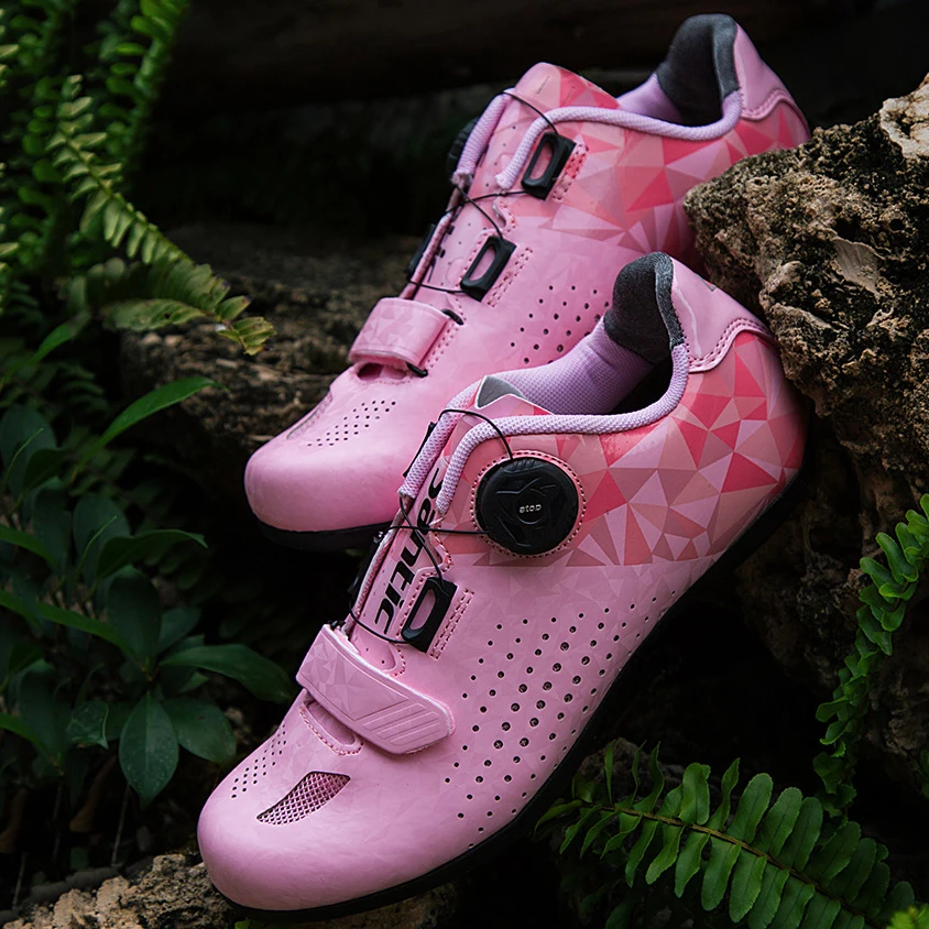 molécula Enderezar Desmenuzar Santic, zapatos de ciclismo para mujer, desbloqueados, zapatos MTB, zapatos  reflectantes para bicicleta de carretera, Zapatos rosa transpirables, suela  de goma, EUR 36 40|Zapatillas de ciclismo| - AliExpress