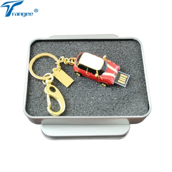 

Trangee Jewelry Car USB Flash Drive 32GB 16GB 8GB 4GB USB 2.0 Pendrive Memory Stick Pen Drive with Gift Metal Box