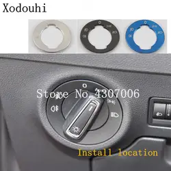 Автостайлинг, внутренний Внутренняя крышка передняя фара выключатель света обрезки лампа с кнопкой панель 1 шт для Skoda Karoq 2017 2018 2019