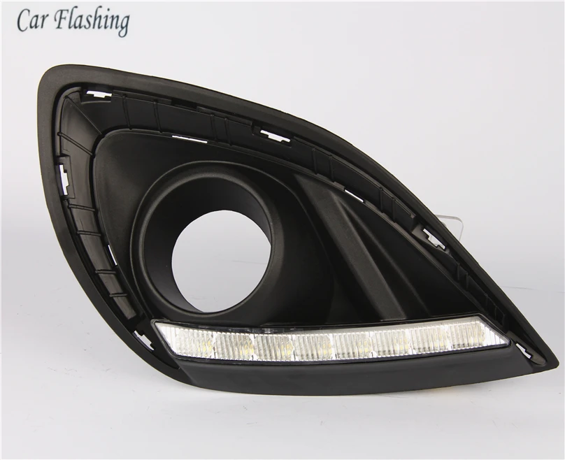 Car Flashing For Mazda 2 Mazda2 2012 2013 2014 LED DRL Daytime Running