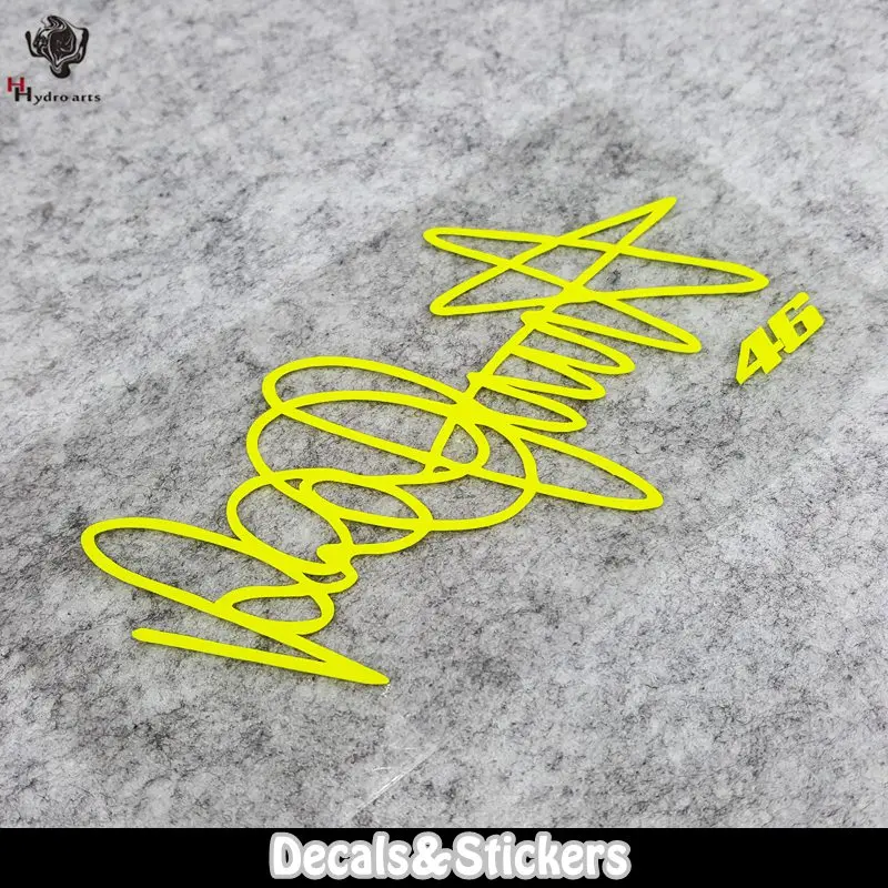 

NO.LN147 VR46 Rossi Signature 3M Material Reflective Stickers MOTO GP Car Sticker Decals Racing Stickers Motorcycle