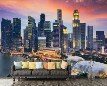 

beibehang Wallpaper home decor custom vinyl wall hand painting city architecture background decorative mural 3d wallpaper walls