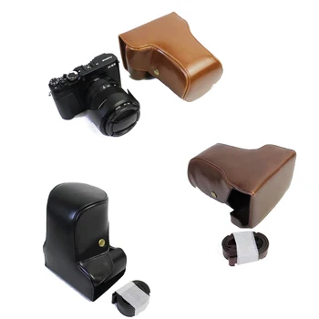 

Pu Leather Camera Case Bag Cover With Strap For Fujifilm X-E3 FUJI XE3