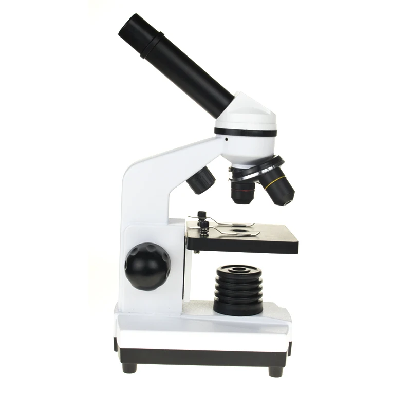  Professional Biological Microscope 1600X Students Educational Science Lab With 5 Piece Glass Micros