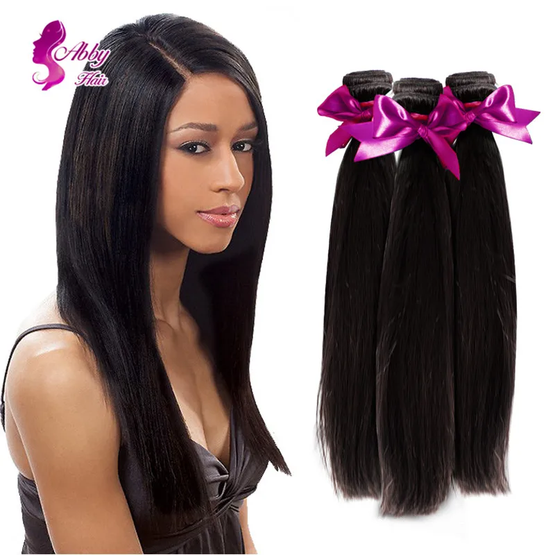 Rose Hair Products Extension Peruvian Virgin Hair Straight Sew In