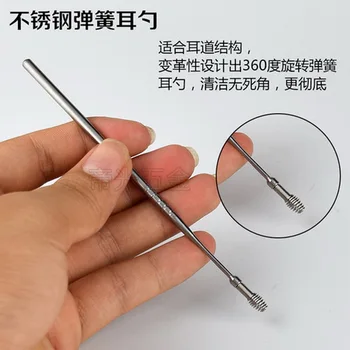 

by DHL 1000pcs Portable Stainless Steel Spiral Ear Pick Wax Removal Curette Cleaner Health Ear Care Stick EarPick Cleaning Tool