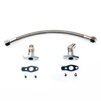 

Kinugawa Turbo Oil Return Line Kit 35cm 8AN Flange Spacing 44mm for Garrett T25 T28