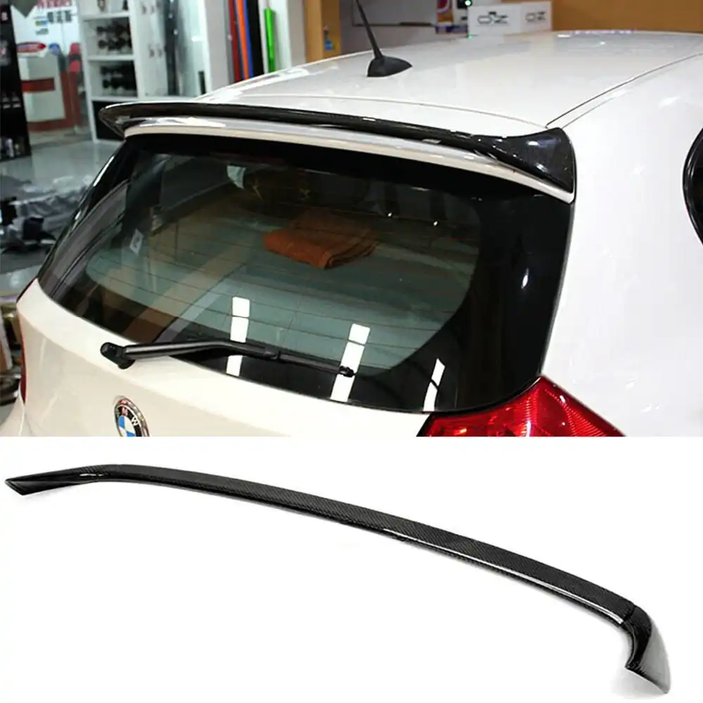 E87 E81 AC Стиль задняя крыша спойлер крыло углеродного волокна для BMW 1 серии хэтчбек 2004-2011 - изображение