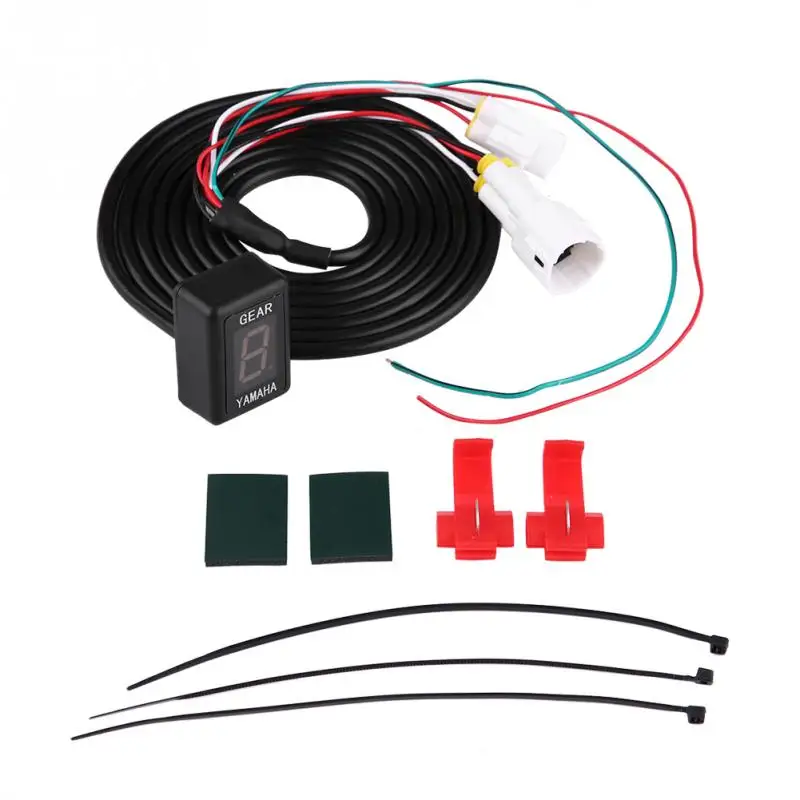 

Motorcycle ECU Plug Mount Red LED 6 Speed Digital Gear Indicator Display 1-6 Level Gear Indicator for Yamaha FZ-16 FZ-S FZ400
