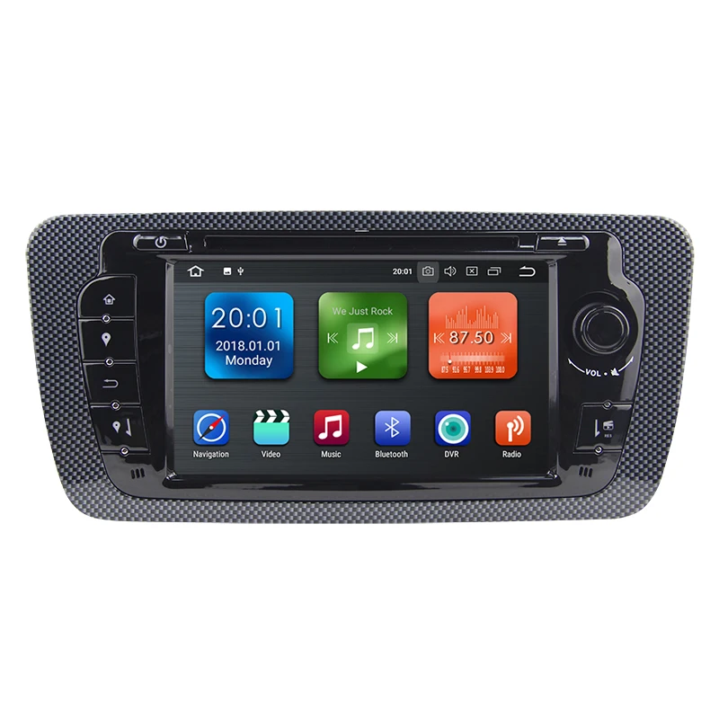 Cheap KSAOTU 7" DAB+ 4G Android 8.0 Car DVD Player SD GPS for SEAT IBIZA 1