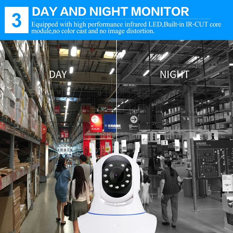 Howell Baby Monitor CCTV wifi Camera HD 720P surveillance IP Home Security Camera Wi-Fi Wireless Camera 350 Degree mini IP Cam