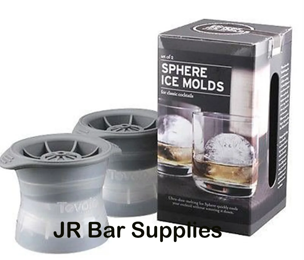 

Set of 2 Sphere Ice Molds 2.5" Diameter Ice Ball Cocktails Scotch Whiskey