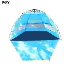 Outdoor automatic Pop up Camping Tent 2-3 People Waterproof UV Summer Beach Shelter Tents Park tourism Travel 245*245*145CM