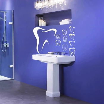 

Tooth Teeth Sticker Dentist Decal Muurstickers Poster Vinyl Art Wall Decals Pegatina Decor Mural Teeth Sticker