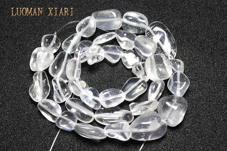 Luoman xiari AAA неправильные 9-12 мм прозрачный кристалл натуральный камень бусины для самостоятельного изготовления ювелирных изделий браслет ожерелье нить 15''