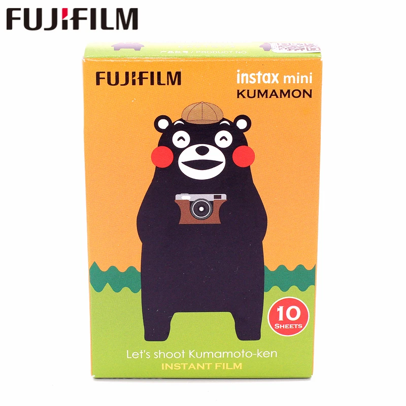 Оригинальная пленка Fujifilm Fuji Instax Mini 8 KUMAMON kumamoto 10 листов для мгновенных камер 7 9 50 s 90