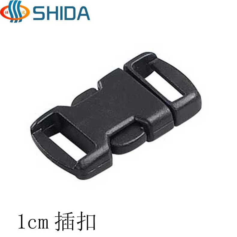 

Free Shipping 10pcs 10mm Internal Width One-side Adjustable Release&Security Plastic Buckles for Webbing Straps Backpack Bag