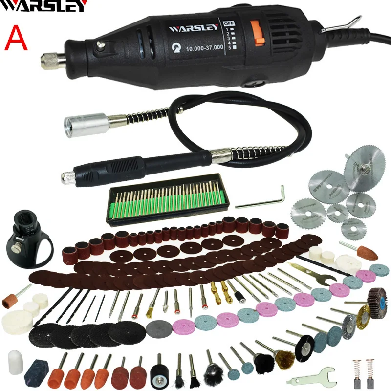 Kopen 180 W Graveur Mini Boor Grinder Dremel Graveren Pen Grinder Elektrische Rotary Tool Mini molen Diy Boor Slijpen Elektrische boor