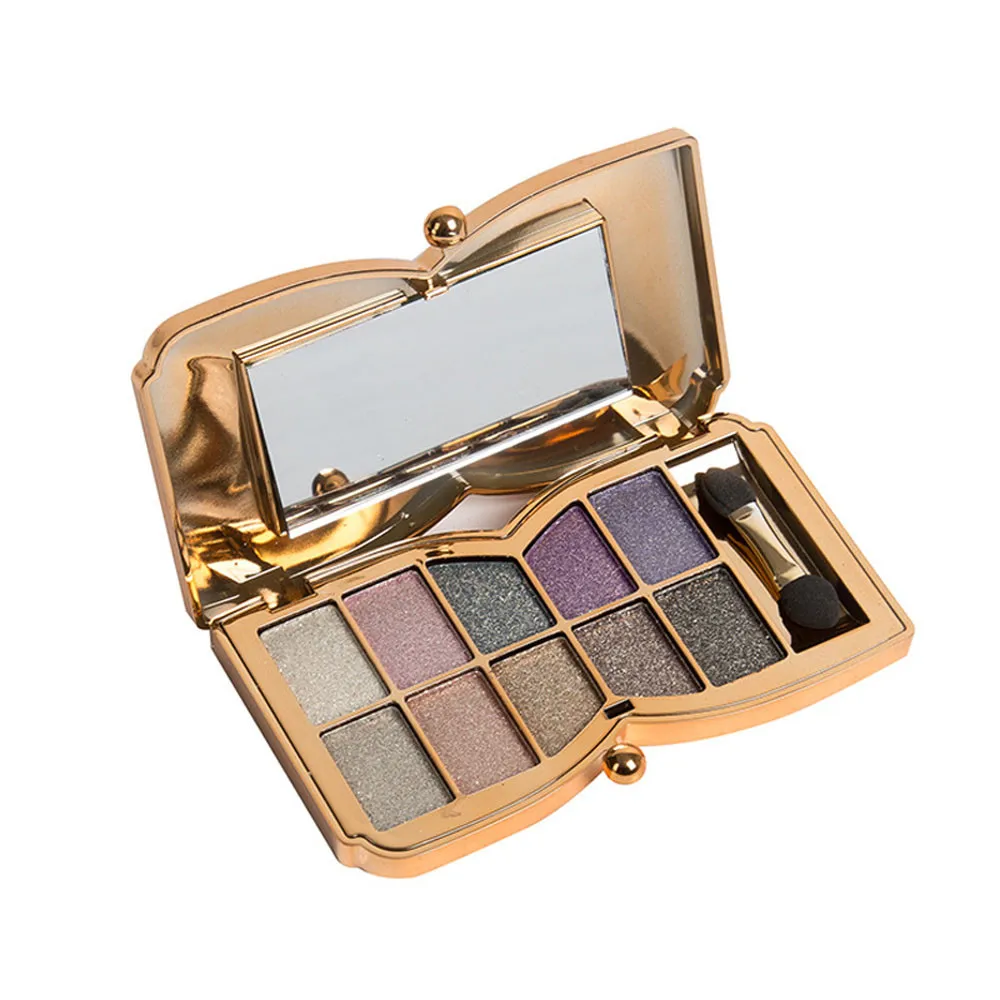 Профессиональный макияж бренд Earth color 10 цветов Палитра теней для век блестящая палитра для глаз матовые пигменты Тени для век Прямая поставка F5.10