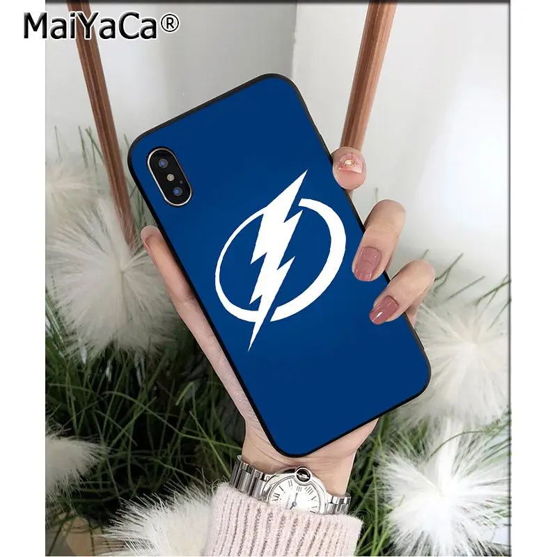 MaiYaCa Tampa Bay Lightning чехол для телефона высокого качества для Apple iPhone 8 7 6 6S Plus X XS MAX 5 5S SE XR Чехол для мобильного телефона