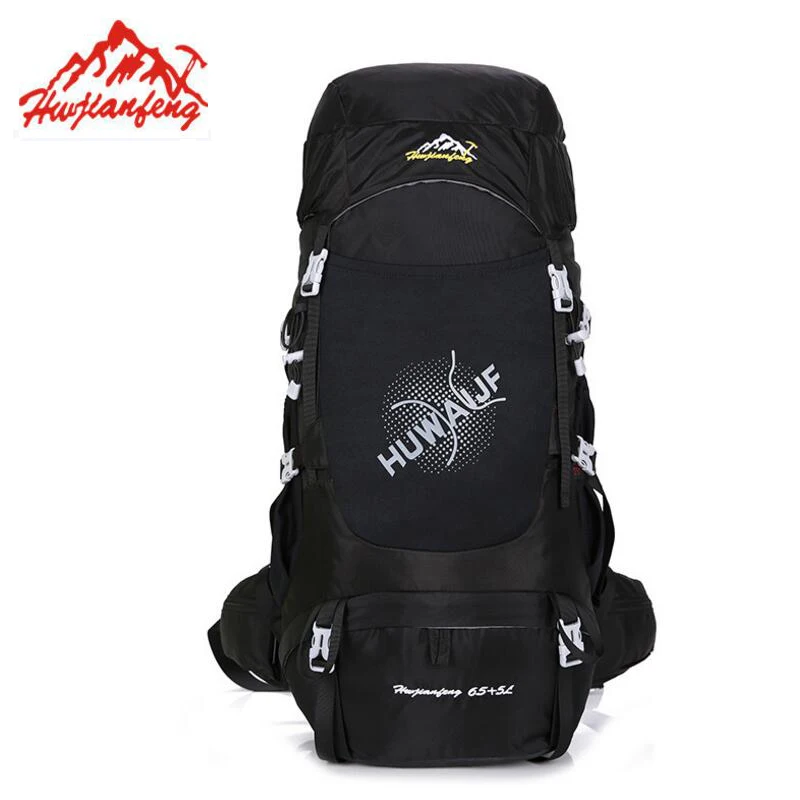 65L+5L Large Outdoor Backpack Sports Bag Camping Hiking Mountaineering Backpack Travel Bag Waterproof Climbing Rucksack