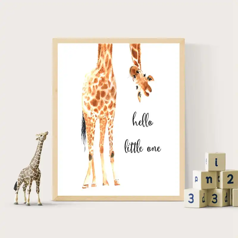 giraffe prints for nursery