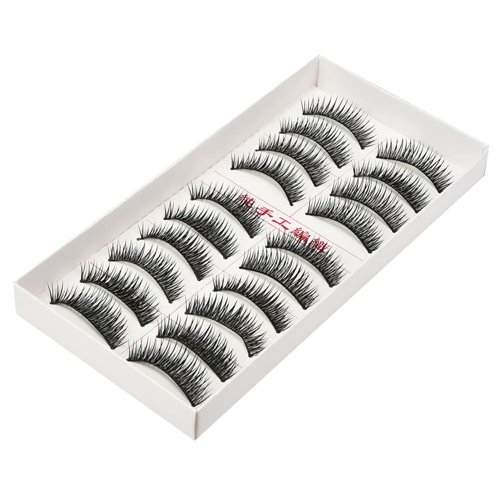 

10 Pairs Thick Fake Eyelashes Hot Sale False Eyelashes Volume Lashes Artificial Extensions False Lashes Makeup Lashes 1F25