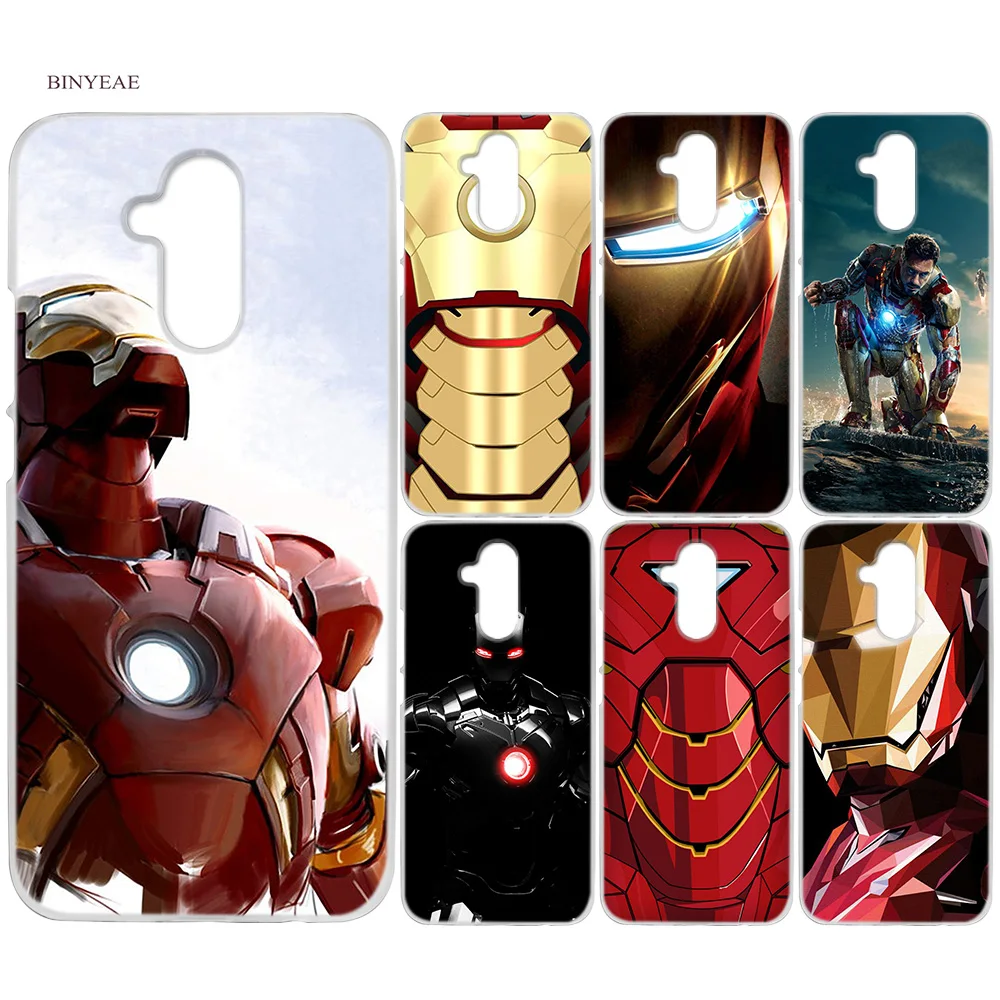 

BINYEAE super hero Iron Man Jarvis Hard Case Cover for Huawei Mate 20 10 P20 P10 Lite Honor 10 8X P Smart Plus Smart+