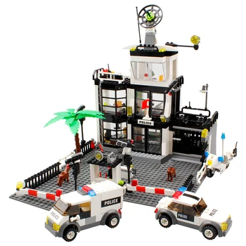 

KAZI 6725 City Street Construction Bricks Building Block Brick Police Stations Enlighten Children Toys Xmas Gifts Legoingse Toys
