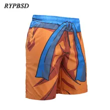 Харадзюку 3D печать Косплей Аниме Жемчуг дракона шорты Гоку мужские летние новые Дышащие Модные эластичные пляжные шорты мужские S-2XL