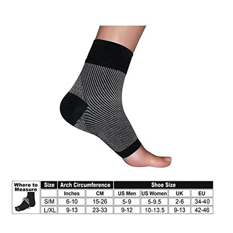 

david angie Unisex Men Women Toeless Plantar Fasciitis Compression Socks Hell Arch Pain Relief Ankle Foot Support Sleeve,1Y56180