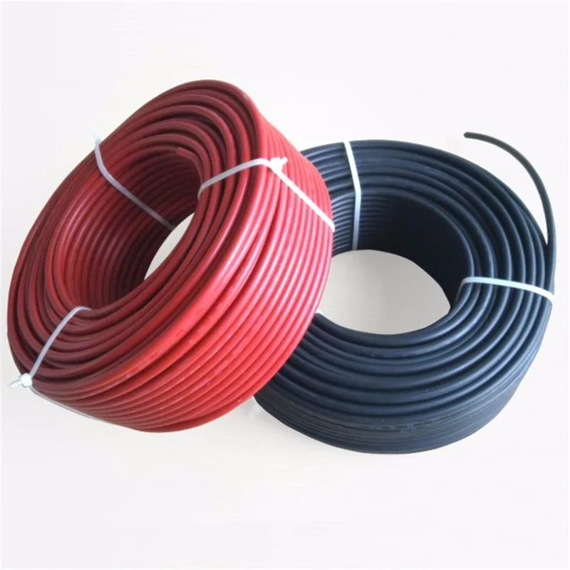 BULSUNSOLAR 10 м/рулон солнечный PV кабель провода 1500V 4mm 2/ 6mm2(12/10AWG) Красного и черного