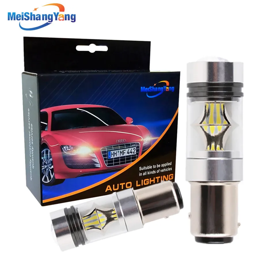 1157 BAY15D P21/5W 1200LM светодиодный фонарь для автомобиля противотуманный светильник