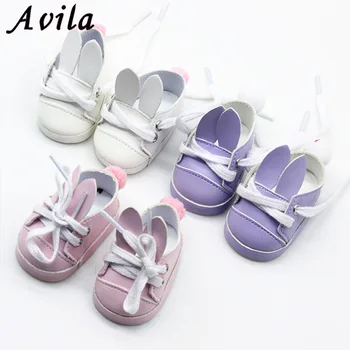 

Cute Rabbit Shoes For 18 Inch Girl Doll Shoes For Doll Shoes For Reborn Baby Doll 43cm baby Dolls shoes